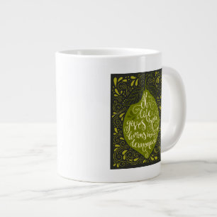 Caneca De Café Grande Se A Vida Te Dar Limões Faça Uma Limonada