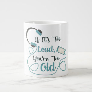 Caneca De Café Grande Se é muito alto, você é muito velho, música, citaç