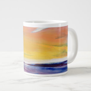 Caneca De Café Grande Seascape da noite