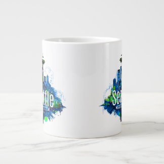 Caneca De Café Grande Seattle Skyline Stroke