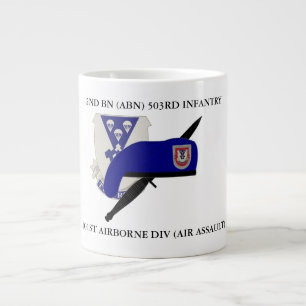 CANECA DE CAFÉ GRANDE SEGUNDO BATTALION (ABN) 503RD INFANTRY JUMBO MUG