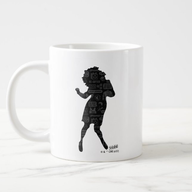 Caneca De Café Grande Seinfeld | Elaine Dance Silhouette (Esquerda)