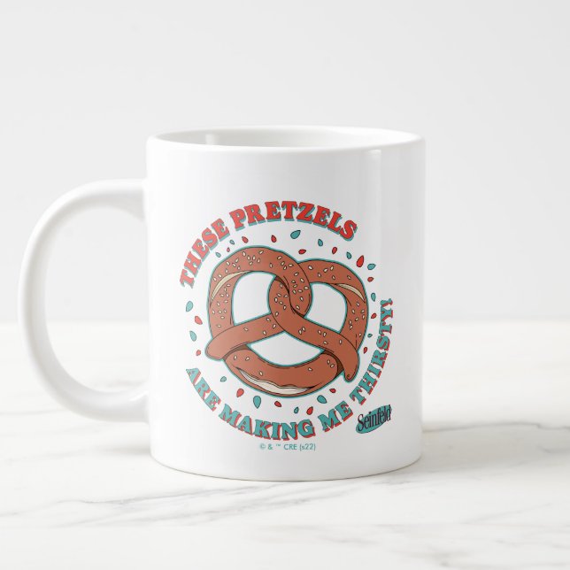 Caneca De Café Grande Seinfeld | Estes Pretzels estão me Fazer com sede (Esquerda)