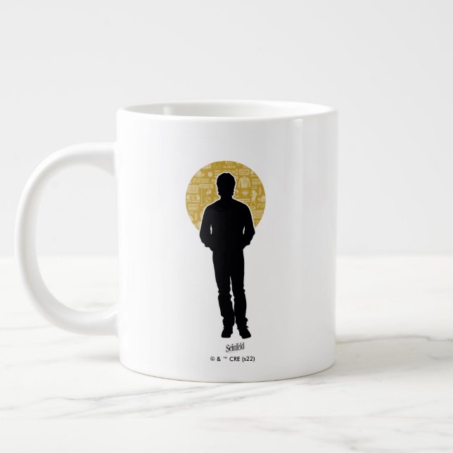 Caneca De Café Grande Seinfeld | Jerry Seinfeld Silhouette (Esquerda)