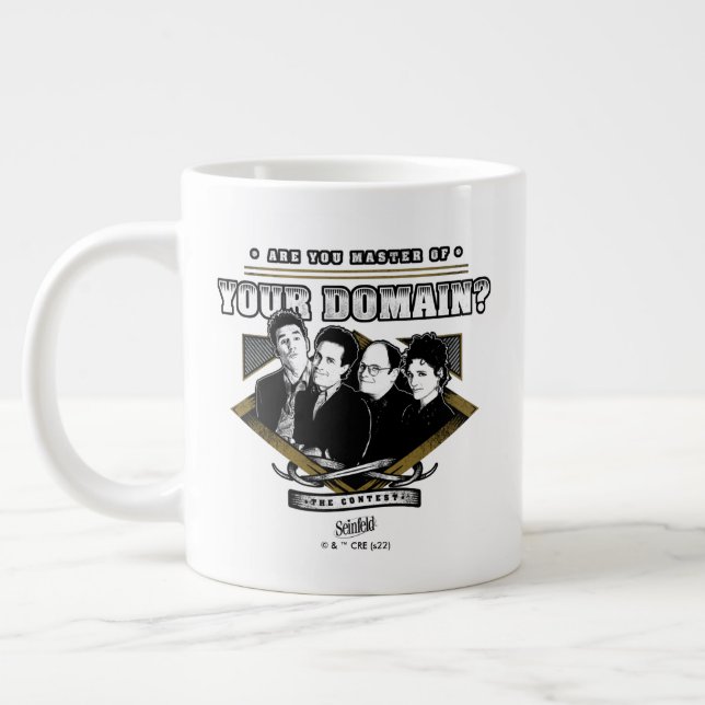 Caneca De Café Grande Seinfeld | Você é mestre do seu domínio? (Esquerda)