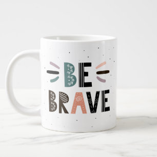 Caneca De Café Grande Seja corajoso