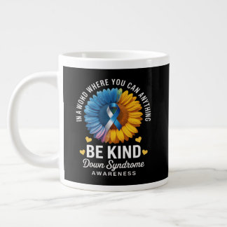 Caneca De Café Grande Seja Gentil Conscientização sobre Síndrome de Down