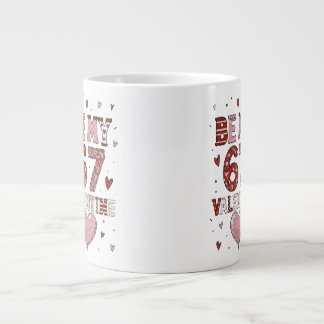 Caneca De Café Grande Seja Meu 67 Dia dos Namorados - Design de Celebraç