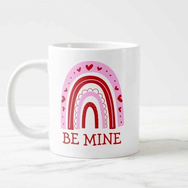 Caneca De Café Grande Seja Minha Arco-Íris (Esquerda)