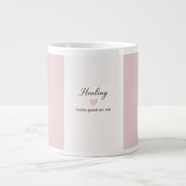 Caneca De Café Grande Self Love Quote Healing Looks Good On Me Minimal D