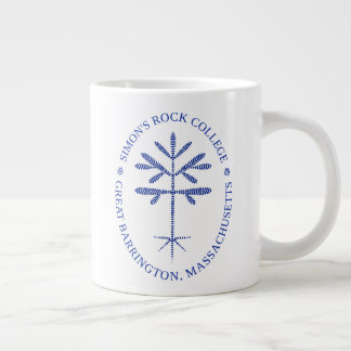 Caneca De Café Grande Selo de rock do Jumbo Simon em azul