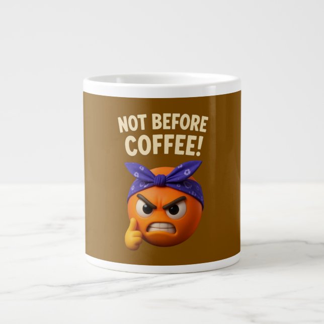 Caneca De Café Grande Sem Café Não  (Frente)
