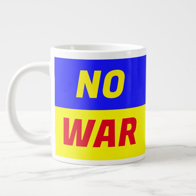 Caneca De Café Grande SEM GUERRA Jumbo Mug (Esquerda)