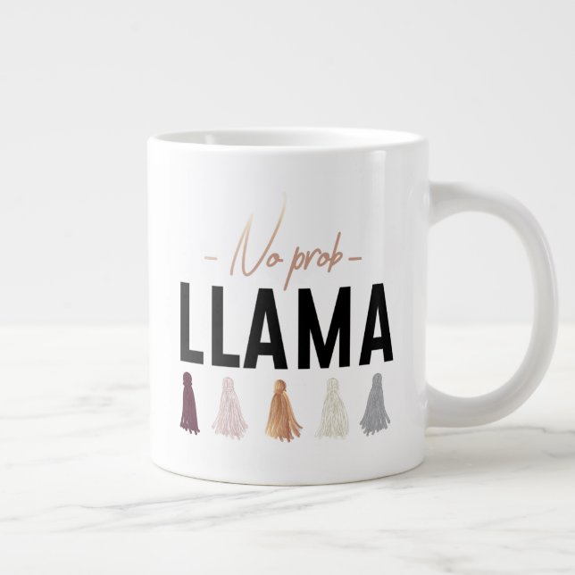 Caneca De Café Grande Sem Prob Llama| Bruxelas Dourada (Direita)