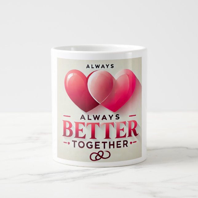 Caneca De Café Grande Sempre Melhor Juntos (Frente)