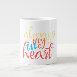 Caneca De Café Grande Sempre no meu coração