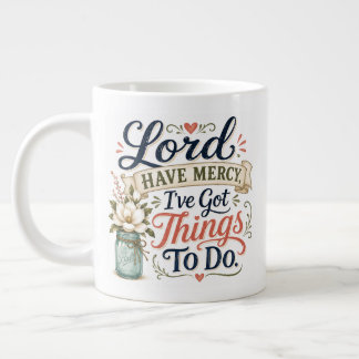 Caneca De Café Grande Senhor tenha misericórdia,