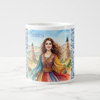 Caneca De Café Grande Senhora Adorável em Cappadocia, Turca