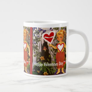 Caneca De Café Grande Senhorita pequena Blondie Caminhante Namorados