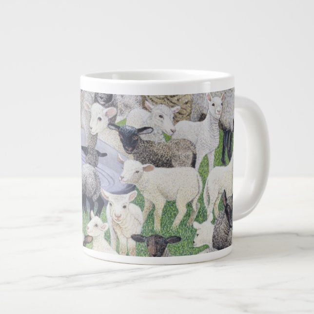 Caneca De Café Grande Sensação de Ovelha (Frente Esquerda)
