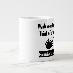 Caneca De Café Grande Sensibilização do Germe - Jumbo Mug