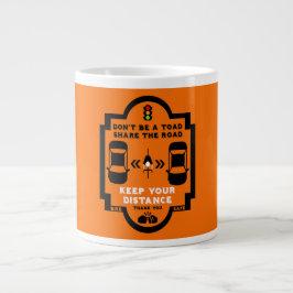 Caneca De Café Grande Sensibilização para a segurança rodoviária