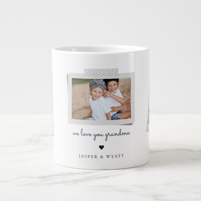 Caneca De Café Grande Sentimentos Cheios de Snapshot Specialty Mug (Frente)