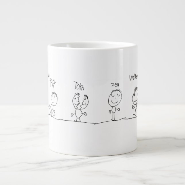 Caneca De Café Grande Sentimentos Mug (Frente)