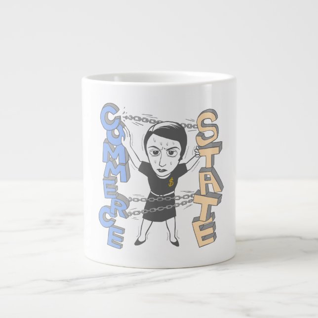 Caneca De Café Grande Separação entre comércio e Estado (Frente)