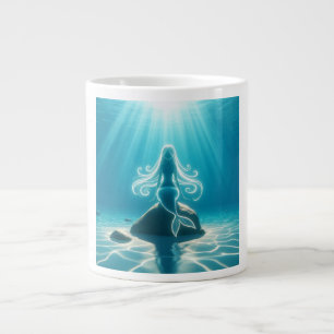 Caneca De Café Grande Sereia submarina sunlixada