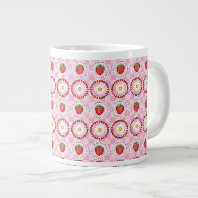 Caneca De Café Grande Serenata de Morango  (Frente Esquerda)