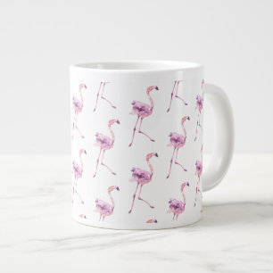 Caneca De Café Grande Série Flamingo Ternura Design 5