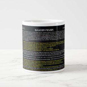 Caneca De Café Grande Série UFO: Artesanato de Alienígena Fechado