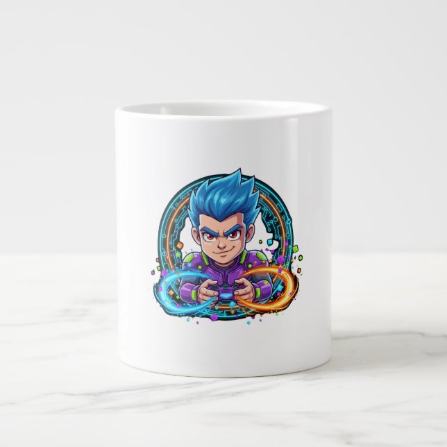 Caneca De Café Grande Serious About Funny Gaming  (Frente)