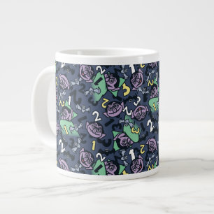 Caneca De Café Grande Sésamo Sésamo Conde von Count Doodle Pattern