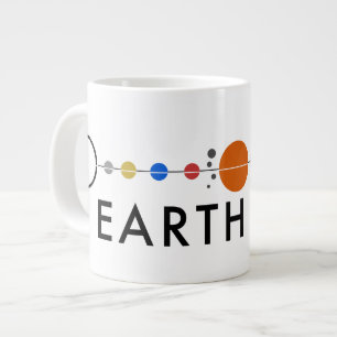 Caneca De Café Grande Setor Terra Jumbo Café Mug