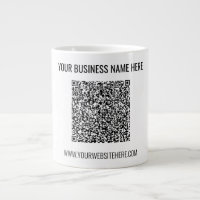 Seu Código QR Texto Personalizado Café Mug Escolhe