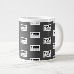Caneca De Café Grande Seu logotipo empresarial ou design de imagem em la