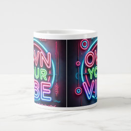 Caneca De Café Grande Seu Vibe - Neon Jumbo Mug