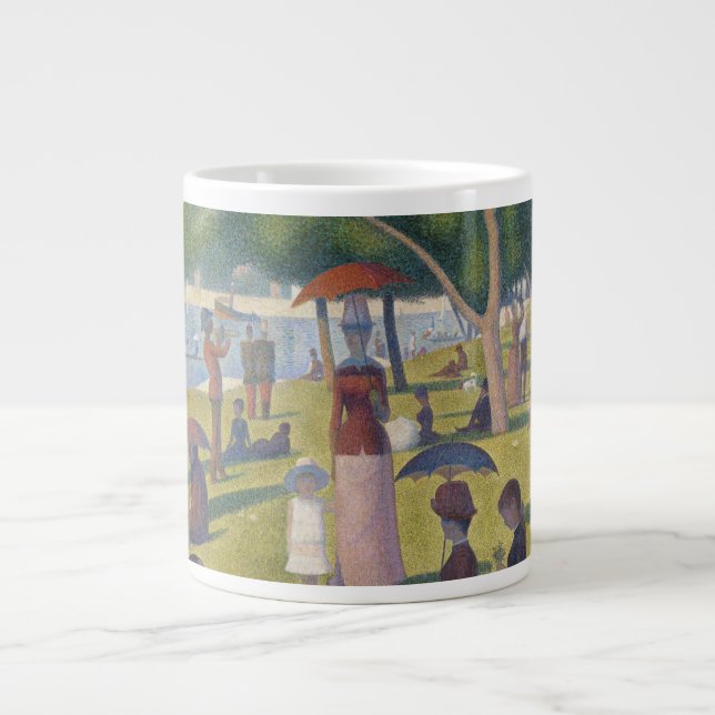 Caneca De Café Grande Seurat Sunday Tarde La Grande Jatte (Frente)