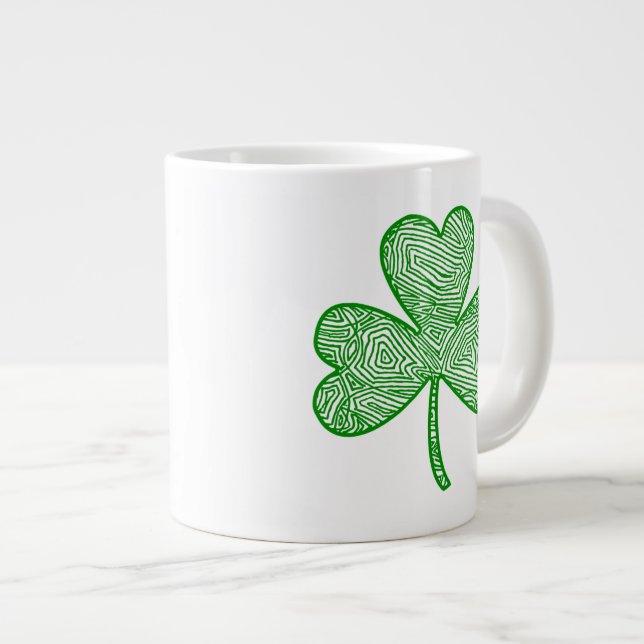 Caneca De Café Grande Shamrock (Frente Esquerda)