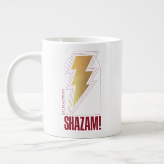 Caneca De Café Grande SHAZAM! Fury of the Gods | Crachá de raio