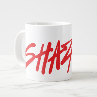 Caneca De Café Grande SHAZAM! Fury of the Gods | Logotipo vermelho