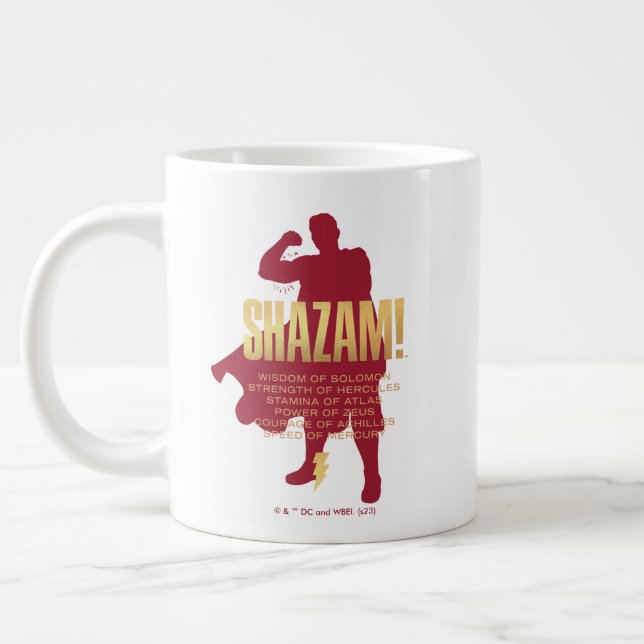 Caneca De Café Grande SHAZAM! Fury of the Gods | Silhueta flexível (Esquerda)