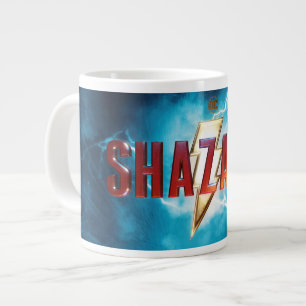 Caneca De Café Grande SHAZAM!   Logotipo Teatral