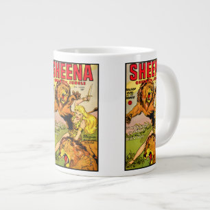 Caneca De Café Grande Sheena Rainha da Selva