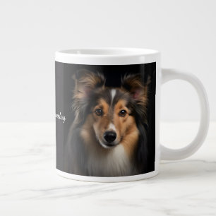 Caneca De Café Grande Shetland Sheepdog