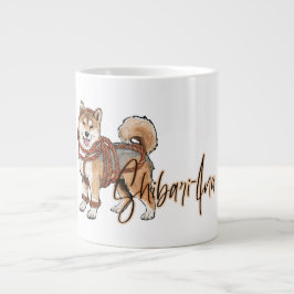 Caneca De Café Grande Shibari shiba inu presente para ropelover