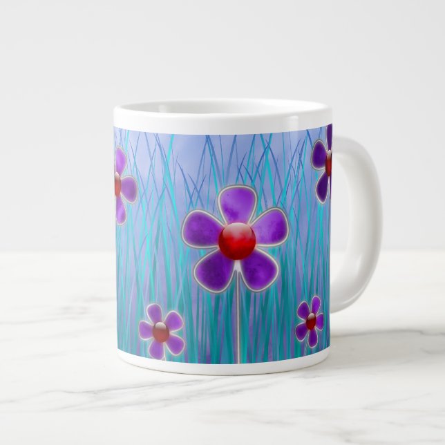 Caneca De Café Grande Shy Daisies Specialty Mug (Frente Esquerda)