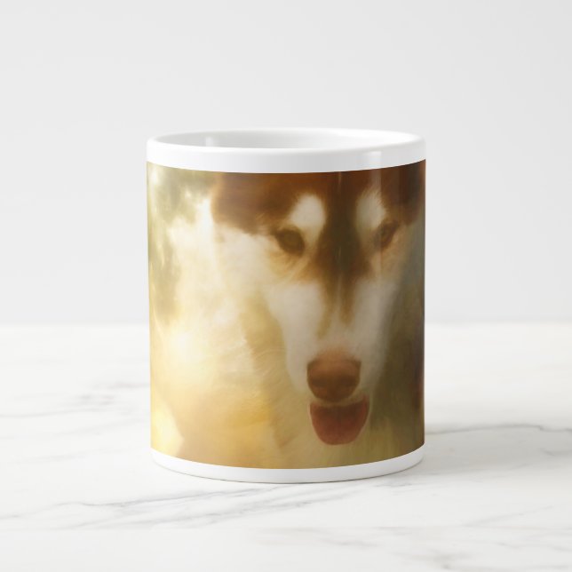 CANECA DE CAFÉ GRANDE SIBERIANO HUSKY MOON REINO (Frente)